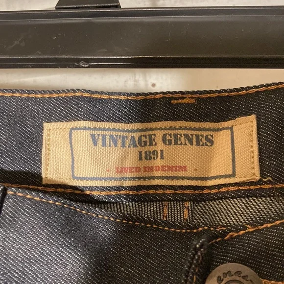 NWT Vintage genes, mens dark gray blue jean are stretch and comfortable. - Picture 6 of 8
